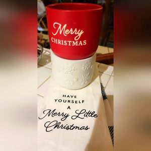 2 Christmas Planters